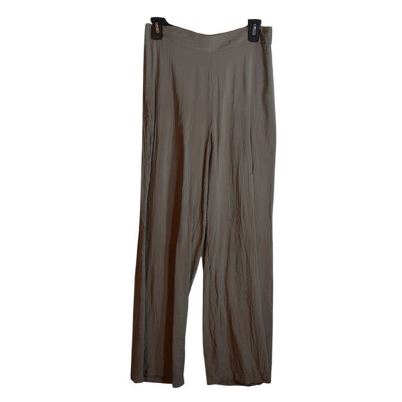 Rachel Zoe Pants - Rachel Zoe Pants Womens Small Sage Green Crinkle Wide Leg Pull On Rayon